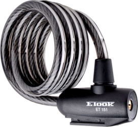 Замок трос ETOOK ET151 1500x12mm 533g Black