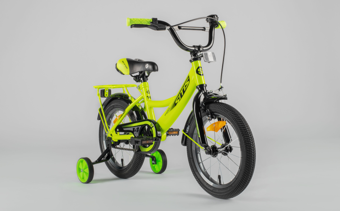 Велосипед SITIS PAMS 14" (2024) желто-черный