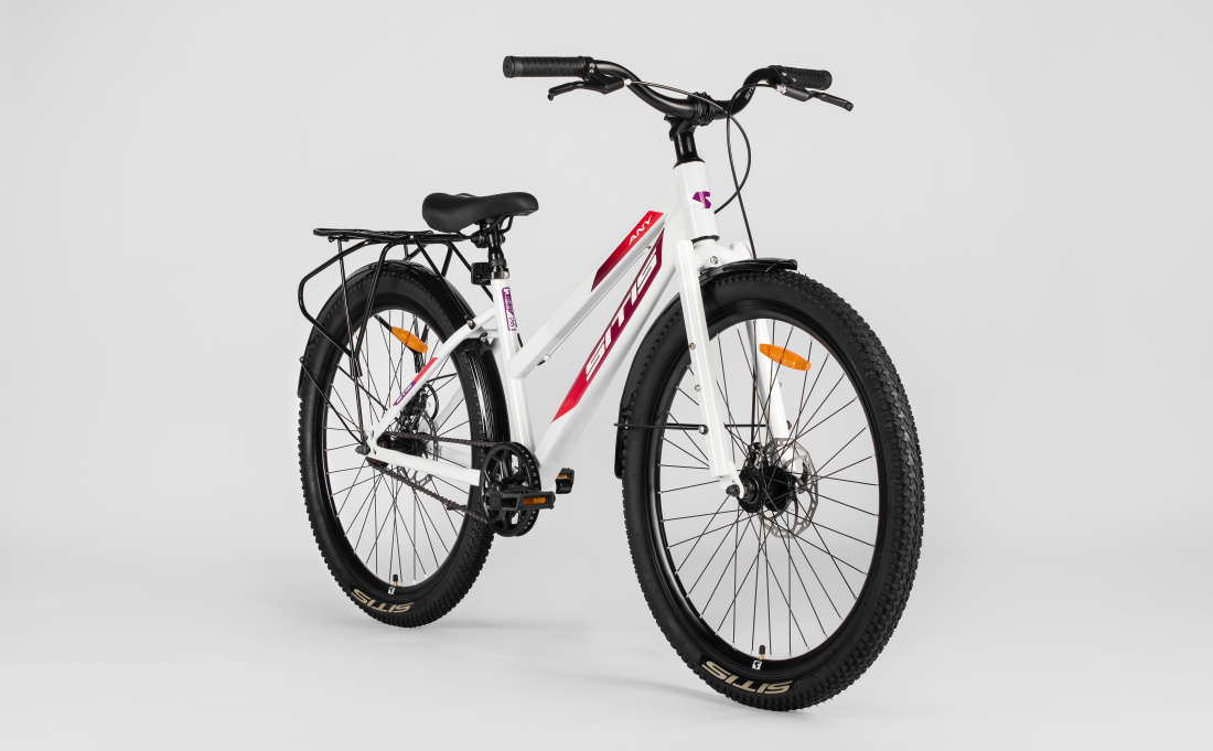 Велосипед SITIS ANY Regit 1SP 26" (2025) White-Red