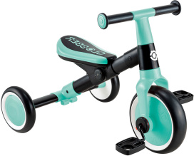 Велосипед-беговел Globber LEARNING TRIKE 2 в 1 (2025) мятный