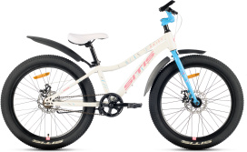 Велосипед SITIS DAISY Regid 1SP 24" (2025) White-Light Blue-Pink
