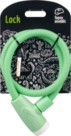 Велозамок Funny Animals 25S8 12mm x650mm Green