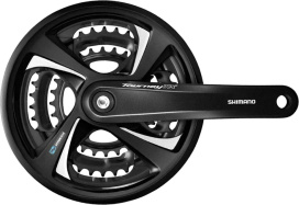 Система Shimano Tourney TX801, 42/32/22T, 170 мм, с защитой, квадрат