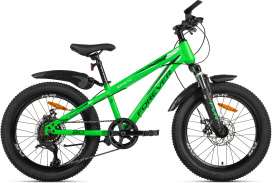 Велосипед FOREVER SPRING 7SP 20" (2025) Green-Black-White