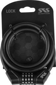 Велозамок STS M603 10mm x120cm кодовый черный