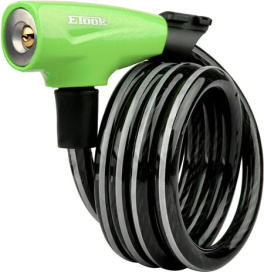 Замок трос ETOOK ET455R 1500x12mm 900g Green