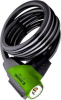 Замок трос ETOOK ET155R 1500x12mm 570g Green велосипедные замки
