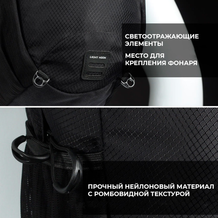 Рюкзак велосипедный Rhinowalk 20 л Black