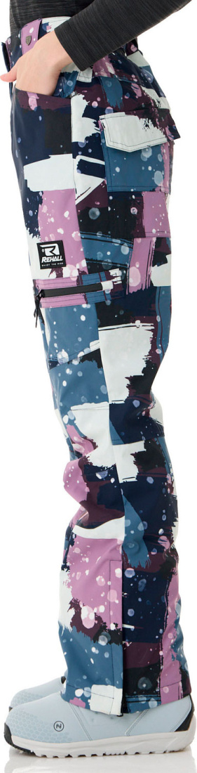 Брюки женские REHALL NORI-R Camo Abstract Lavender