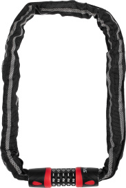 Велозамок STS M604 6mm x90cm кодовый черный