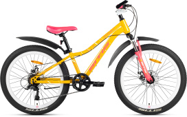 Велосипед SITIS DAISY 7SP 24" (2025) Yellow-Pink-White