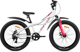 Велосипед SITIS LUNA 7SP 24" (2025) White-Pink-Black