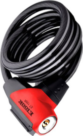 Замок трос ETOOK ET155R 1500x12mm 570g Red