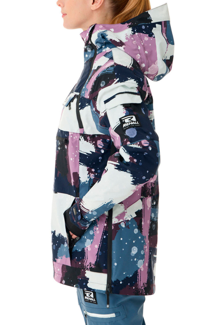 Анорак женский REHALL VIE-R Camo Abstract Lavender