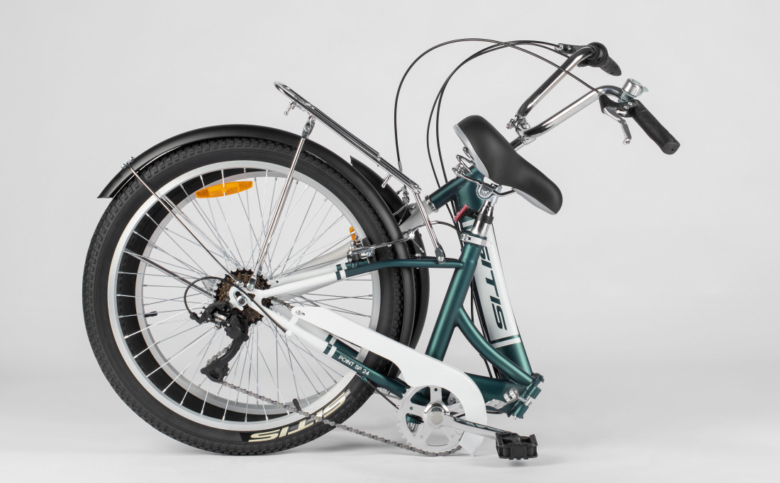 Велосипед SITIS POINT SPT-24-7SP 24" (2025) Green-White