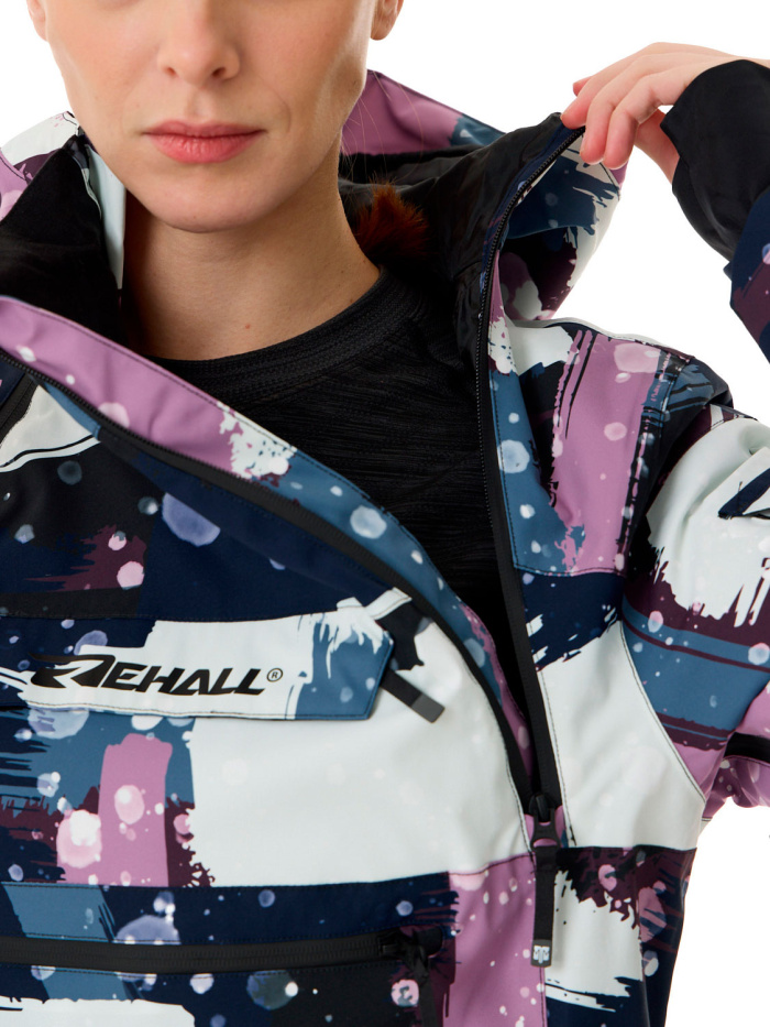 Анорак женский REHALL VIE-R Camo Abstract Lavender