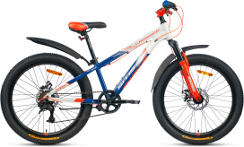 Велосипед SITIS CROSSER 7SP HD 24" (2024) White-Blue-Orange