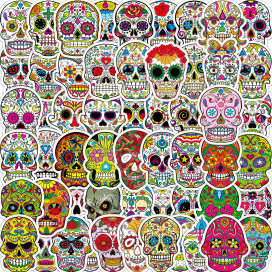 Стикеры наклейки Iridescence Skull